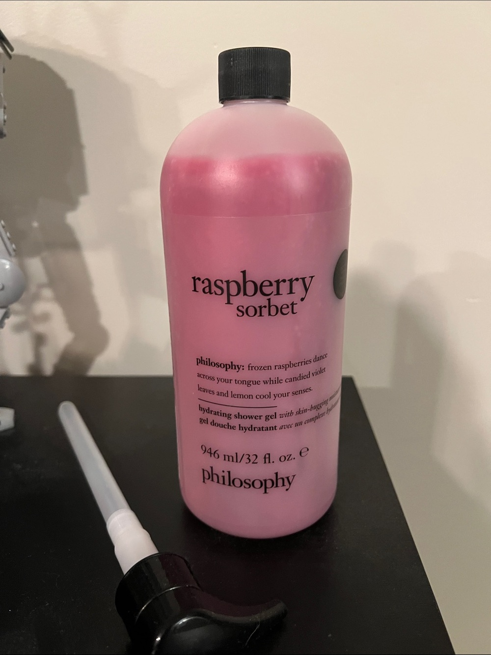 Sealed Philosophy Raspberry Sorbet Hydrating Shower Gel - Pink with pump